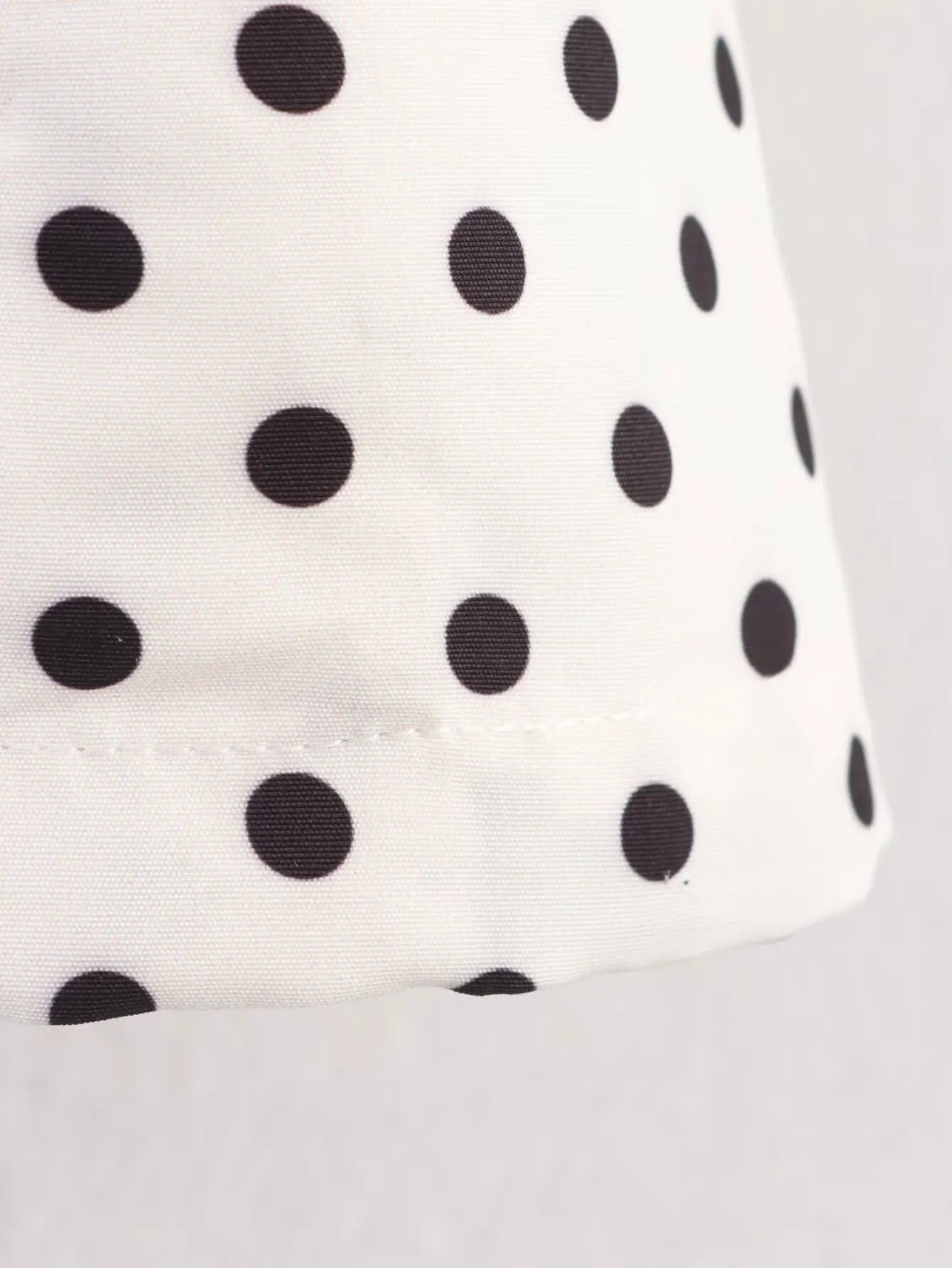 HH Weibliche Herbst Mode Polka Dot Gedruckt Set Lange Ärmel Rollkragen Kordelzug Jacke + A-line Shorts frauen Vintage Anzug – Detail 32