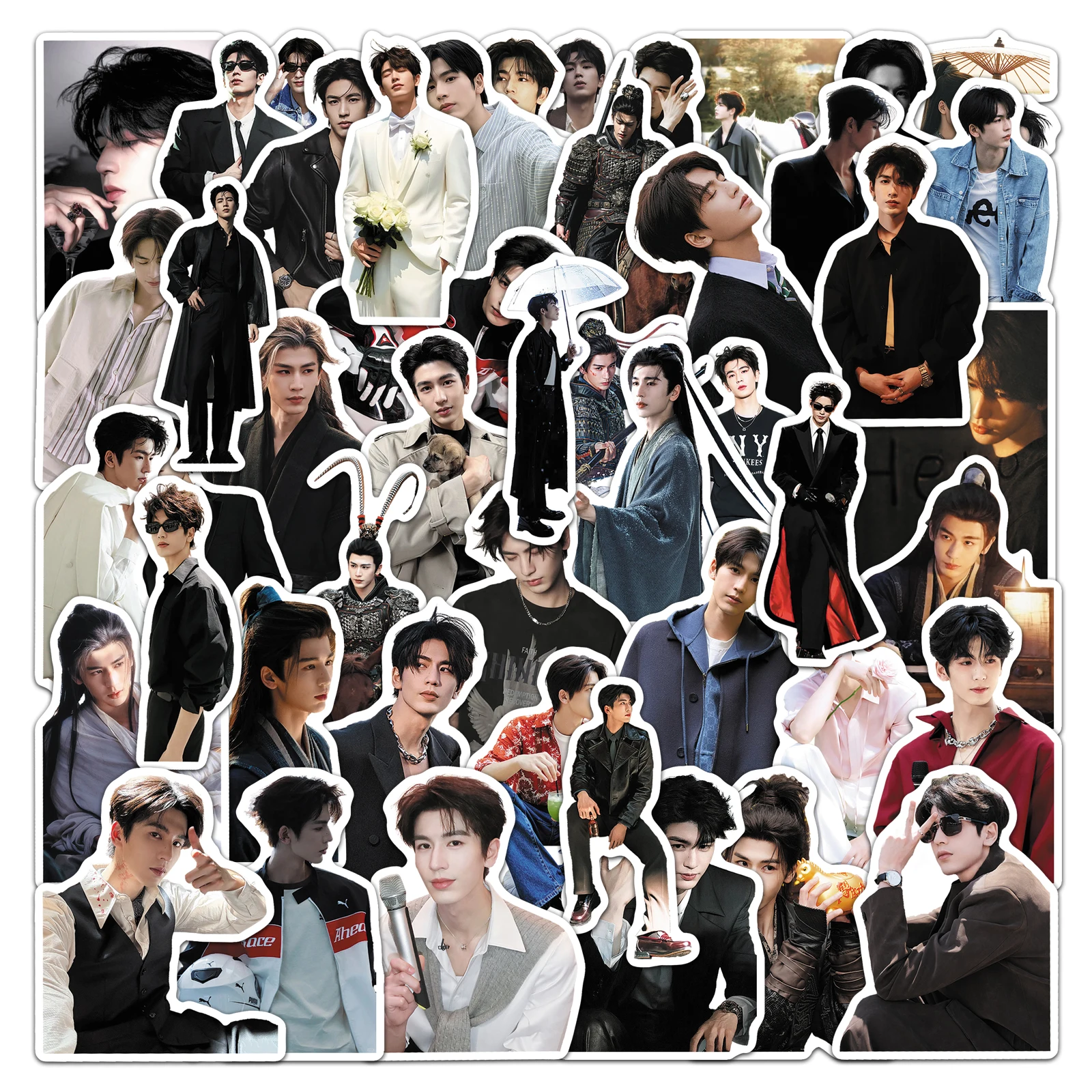 50Pcs Cute Cartoon Seulim Zhang Linghe Waterproof Sticker Skateboarding Retro Home Decal Sticker