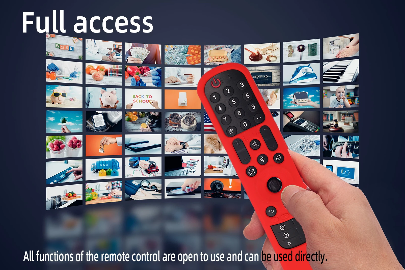 Silicone Cover for LG AN-MR21 Remote AN-MR23 MR24 Silicone Remote LG Smart TV AN-MR21/MR21GC Silicone Sleeve - Image 2