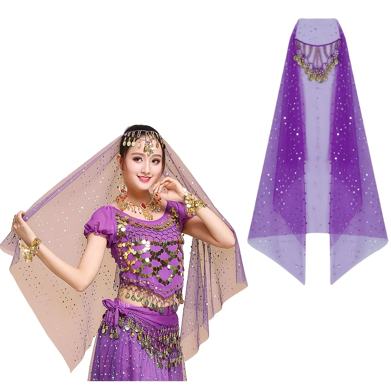 

The new Indian dance performance headbands includes a headband and 8 hair clips Suitable for performance costumes daily travel