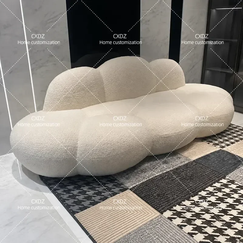 Cloud Sofa Nordic Curved Design for Hotel Beauty Salon B&B Rest Area Clothing Store Reception Lounge Furniture