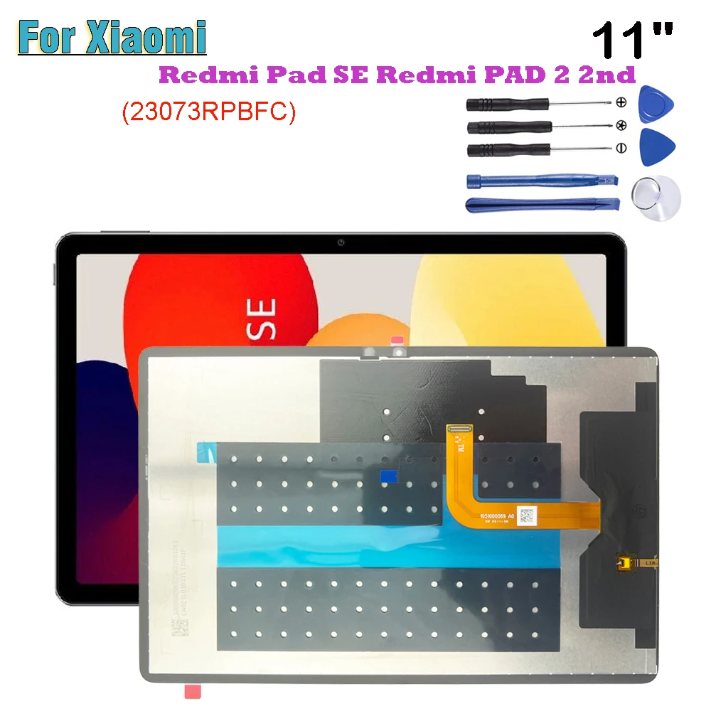 

Ori For Xiaomi Redmi Pad 10.6" / PAD 2 2nd Pad SE 11" 22081283C LCD Display Touch Screen Digitizer Glass Assembly Repair Parts
