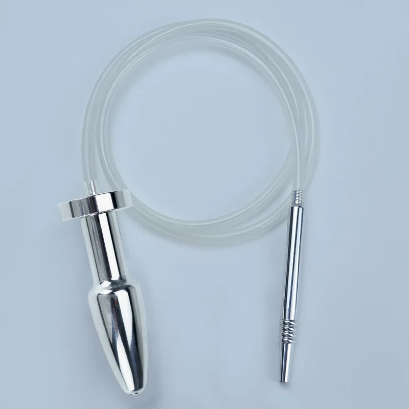 2 In1 BDSM Enema Tube, Horse Eye Stick Connect to Anal Plug for Stimulate of Internal Circulation, Men Masturbate SM, Adult Sex view 2