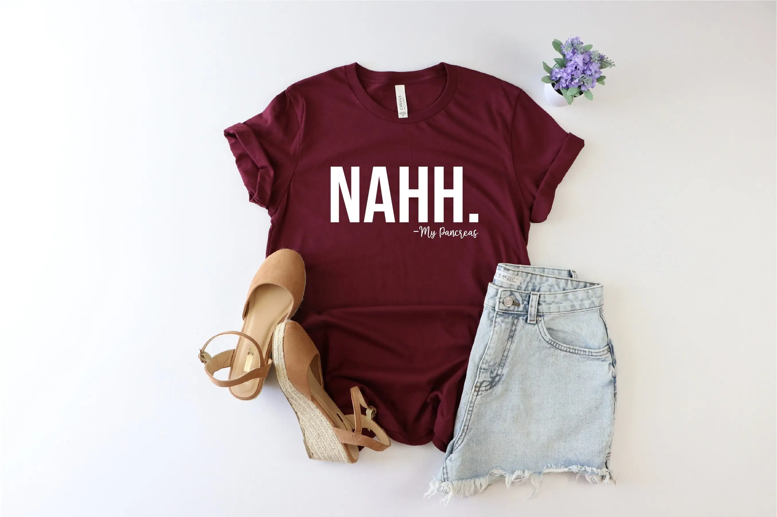 Nahh My Pancreas T Shirt Diabetes Activism Awareness Diabetic Funny For Insulin Mom