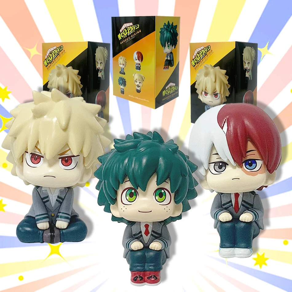 En Stock, Nuevas Figuras de Anime de My Hero Academia, Midoriya Izuku, Bakugou Katsuki, Ochaco Uraraka, Juguetes de Anime para Niños, Regalo de Navidad