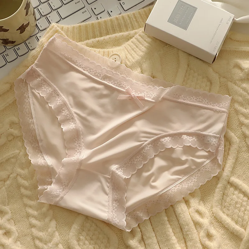 

Lace Panties Underwear Women Sexy Girls Comfortable Women Lingerie Breathable Thin Plus Size Briefs