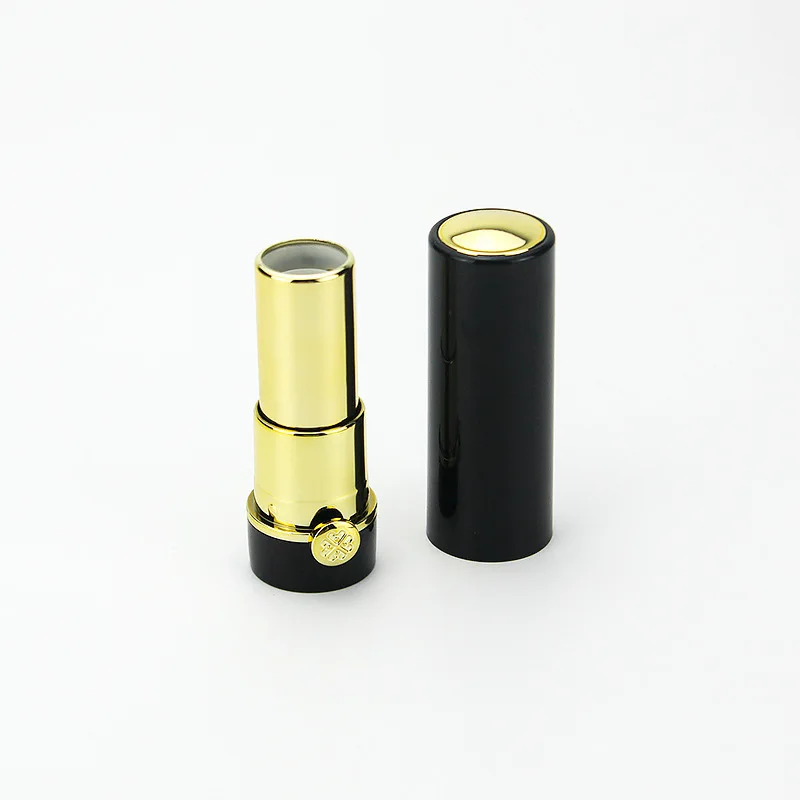 12.1mm Empty Lipstick Tube High-grade Black White Pink Round Lipstick Tube Lipstick Tube Packaging Materials Spot Buckle Type