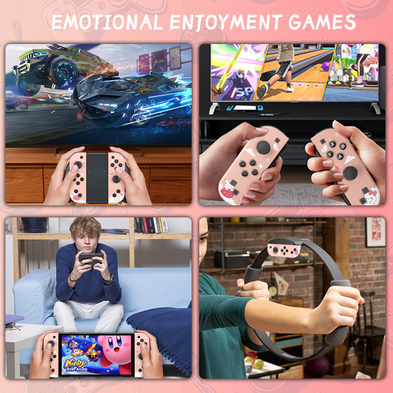 Joycons لنينتندو سويتش/Oled/Lite/Pc ملحقات ألعاب وحدة التحكم اللاسلكية مع لوحة ألعاب بلوتوث للاستيقاظ الاهتزاز التوربيني