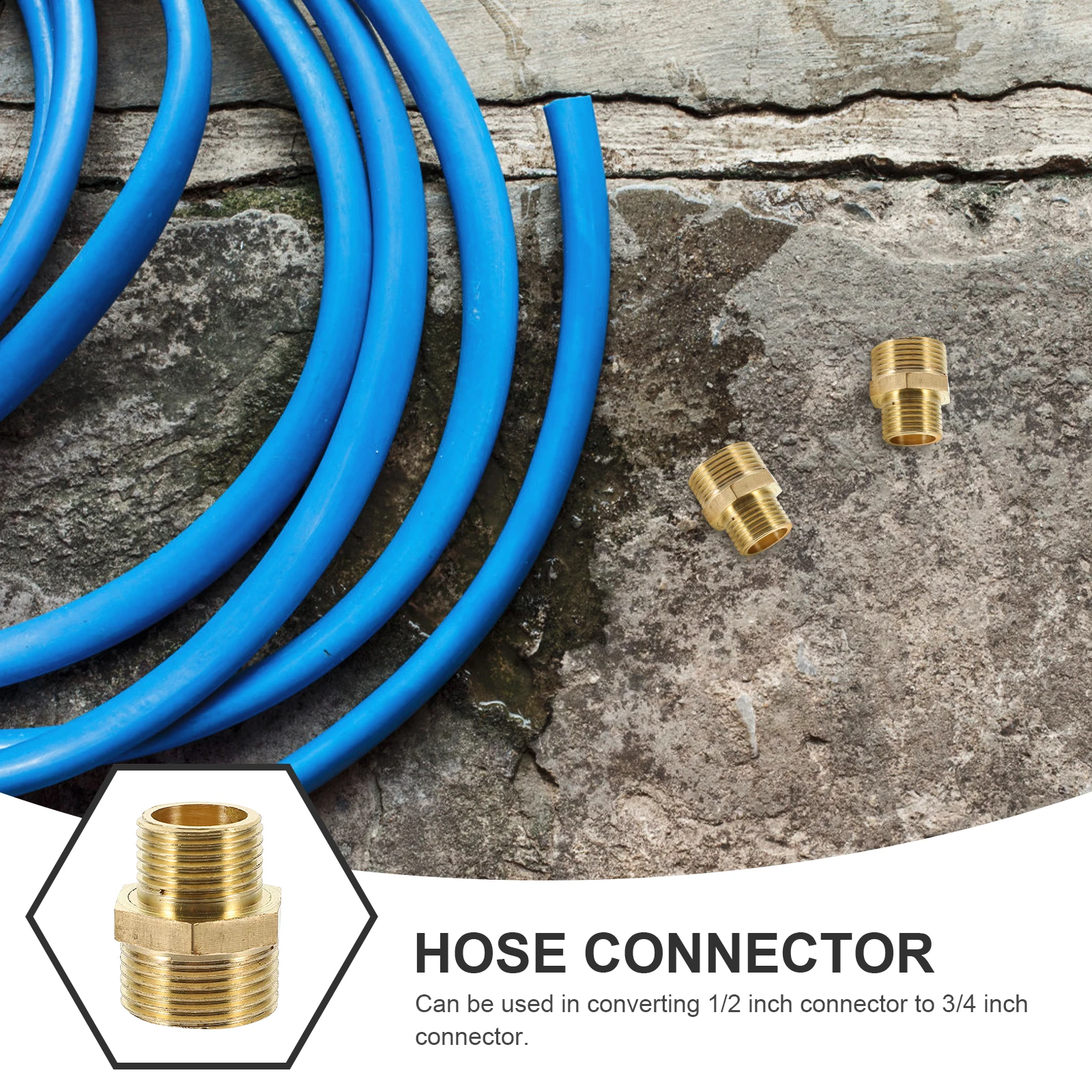 

4 шт. переходные фитинги из нержавеющей стали от 1 до 3 4 дюйма, соединители для садовых шлангов, регулируемые соединения, быстроразъемные фитинги для шланга