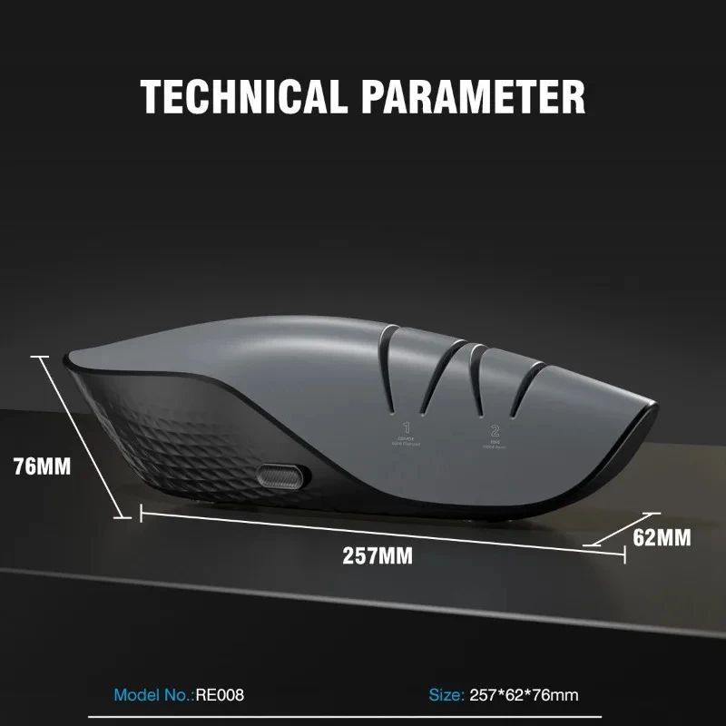 

2-Stage Electric Knife Sharpener, 600/1000 Grit Diamond Abrasive System, High-Speed with Anti-Slip Base for Safe & Easy