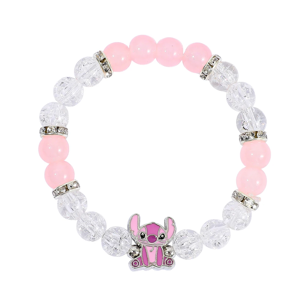 ديزني الكرتون غرزة الملاك زوجين أساور للنساء الرجال الإسورة كريستال الخرز غرزة سوار #1