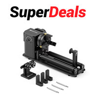 【New】SCULPFUN RA Pro Max 4 in 1 Rotary Chuck for Laser Engraver Y-axis Multi-Function Rotary Roller180° Adjustable
