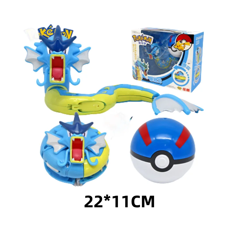 Pokemon Original Figures Pokeball Pikachu Charizard Gyarados Lucario Solgaleo Blastoise Lunala Eevee Toys for Christmas Gift