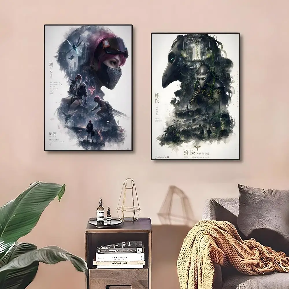 Game Shooter Delta Force Painting Calligraphy Poster ‌decor Canvas Modern living room