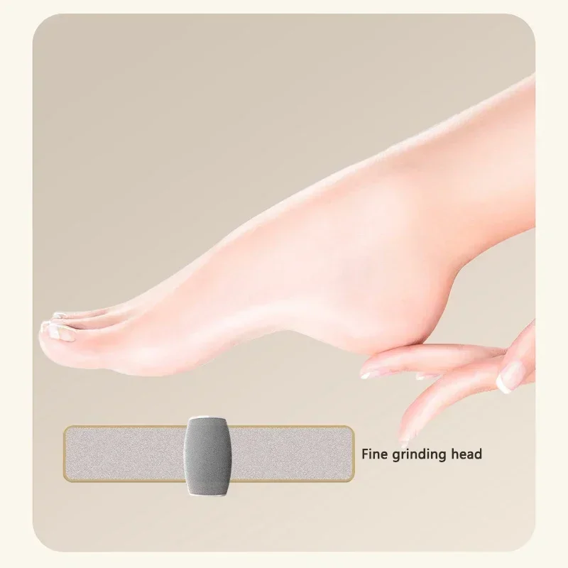 1 PC Electric Foot Grinder, Rechargeable Thick Leather Polishing Foot Grinder, and 2 Different Thickness Grinding Heads image 5
