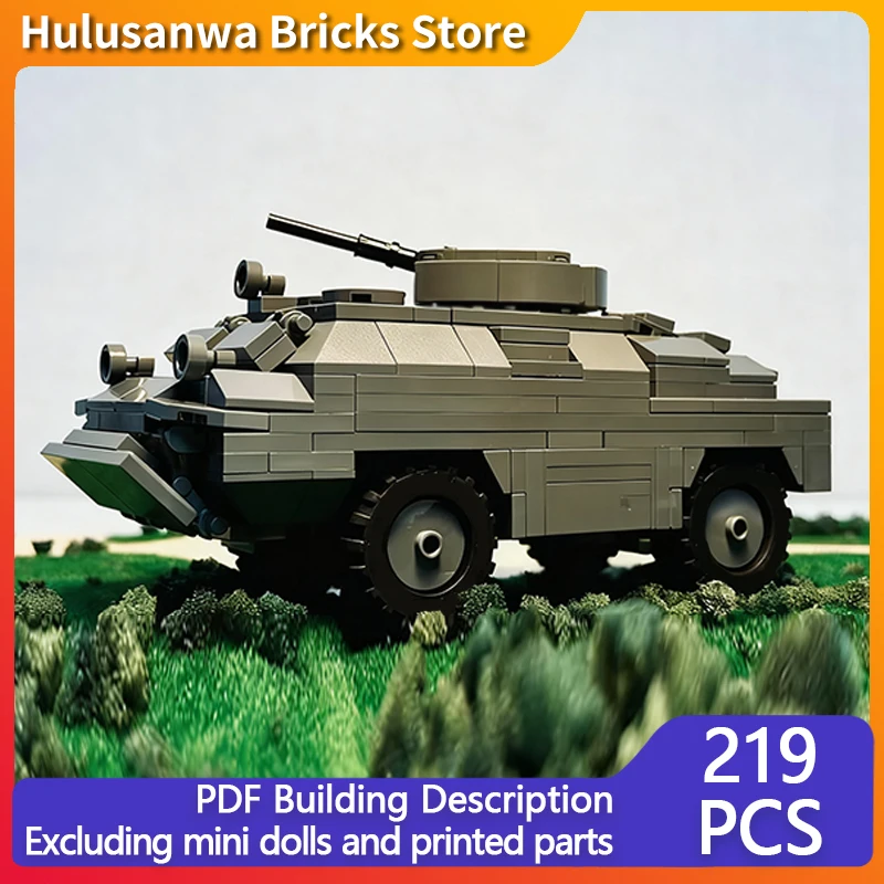 

BRDM-2 бронеавтомобиль-розведчик, модель MOC, строительные кирпичи, военное оборудование, модульные технологии, подарки, праздничный детский игрушечный костюм