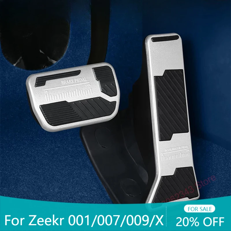 

2021-2024 Aluminum Alloy Non-slip Punch-free Car Brake Pedal Modified Rest Anti-skid Accessories For Zeekr 001 / 007/009/X