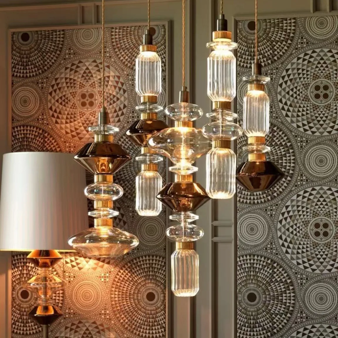 

Bar retro windshield art dining chandelier minimalist