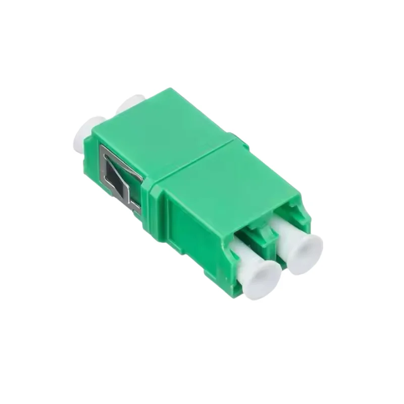 

100 шт. LC/APC дуплексный одномодовый фланцевый оптоволоконный адаптер 9/125 мкм