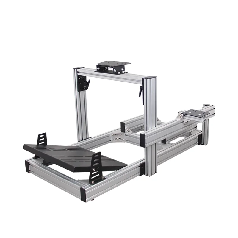 Custom Aluminum Profiles 4080 DIY Driving Simulator Flight Simulators Go Karts Sports Training Car Sim Rig Sim Racing Cockpit view 4