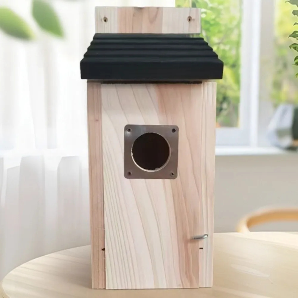 Weatherproof Wooden Bird House Weather-Resistant Incubation Box Nesting Box Hanging Thickened Bird Shelter Pet Supplies