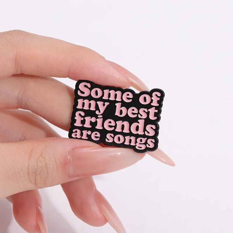 Music Enthusiast Enamel Pins You Call It Music I Call It My Therapist Brooches Lapel Badges Jewelry Gift for Friends Wholesale