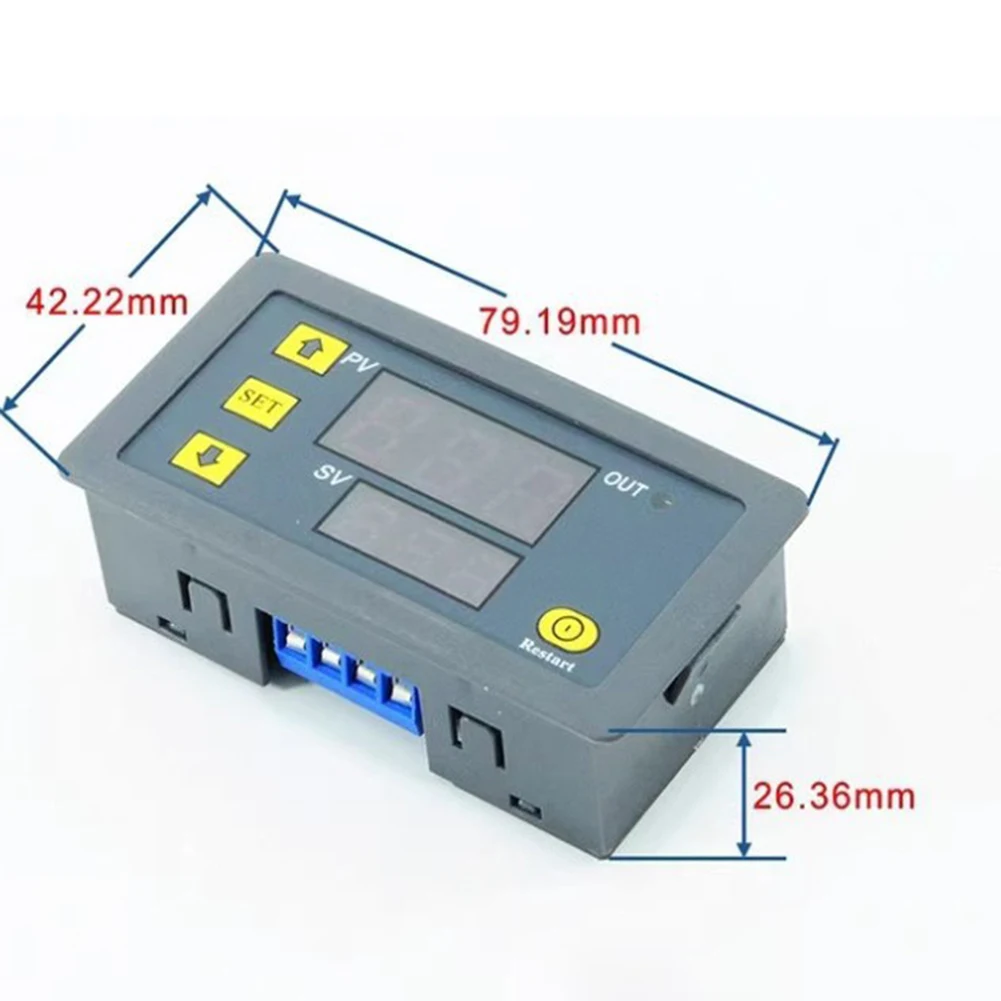 Digital LED Time Relay 110 220V 20A with Programmable Cycle Timing and Multiple Operating Modes for Equipment Use