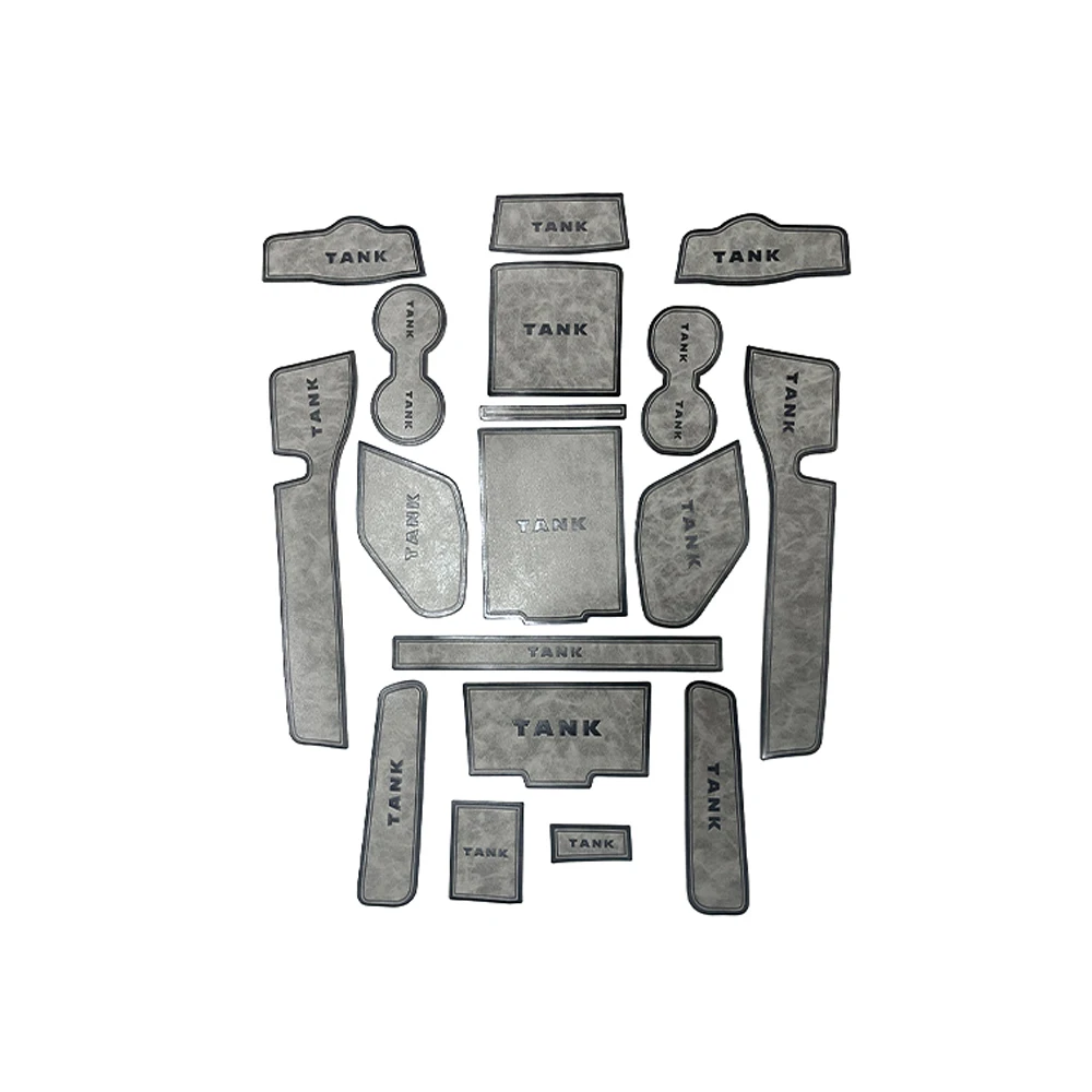 

For Great Wall WEY Tank 300 Leather Door Groove Pad Water Cup Anti Slip Pad Interior Pad Upgrade And Modification Complete Set