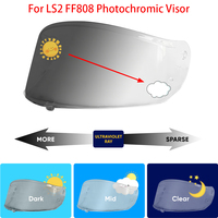 For LS2 FF808 Helmet Photochromic Visor Lens Sunshield