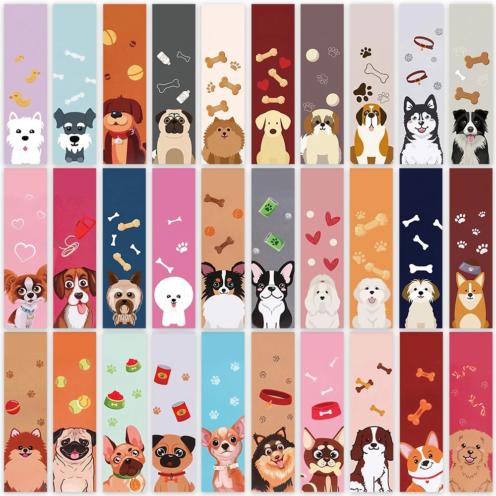 

30pcs Kawaii Cartoon Animal Pets Dogs Paper Bookmarks DIY Students Readers Gift Book Page Markers Library Office Page Marking