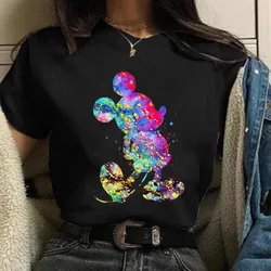 Kawaii Cartoon Disney T Shirt donne dei cartoni animati tee grafiche topolino carino Anime top Harajuku T-Shirt femminile