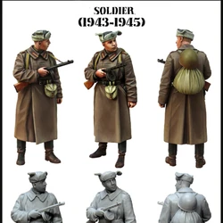 1/35 Die-Cast Resin Figure Assembled Model Kit Historical Military Soldiers Rest Hobby Western Mirror Unassembled and Unpainted