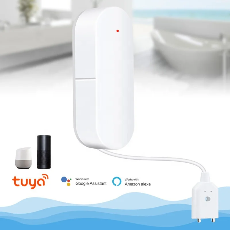 Imagem -02 - Wifi Tuya Detector de Água para Casa Alarme Remoto Segurança Sensor de Imersão Casa Inteligente