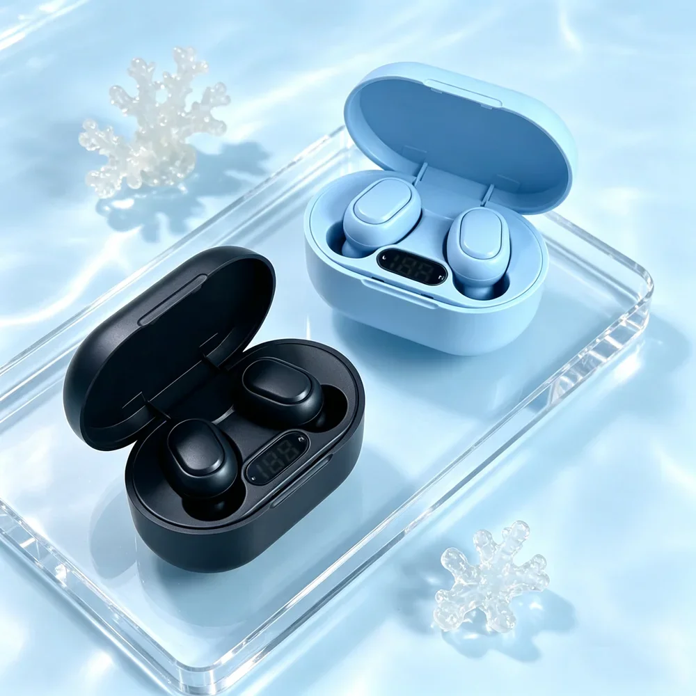 TWS Wireless Bluetooth Headset Wireless Earbuds Create Transparent Sound Field Secure Ear Fit Seamless Pairing for Travel