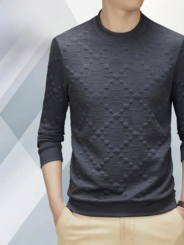 

Pierre Cardin Men's Fce Lined Knitted Wool Sweatirt Long Sve Thi Warm Winter New Sle Casual Busin Casual round...