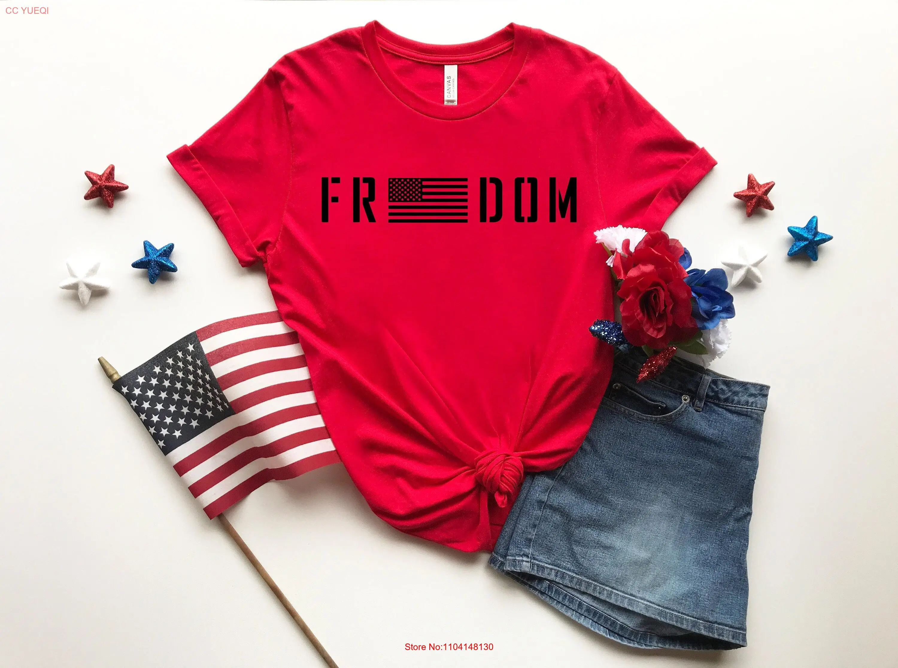 Рубашка с фридом 4 июля Патриотический день независимости Merica T Family Memorial с длинными или короткими рукавами