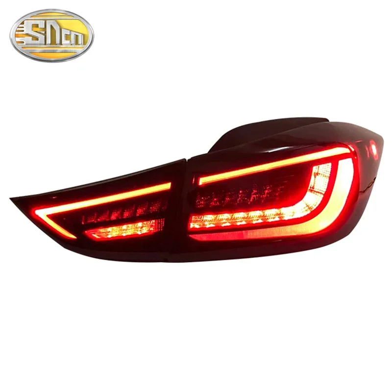 Car LED Tail Light Taillight For Hyundai Elantra Avante MD 2010-2015 Rear Running light + Brake + Reverse + Dynamic Turn Signal