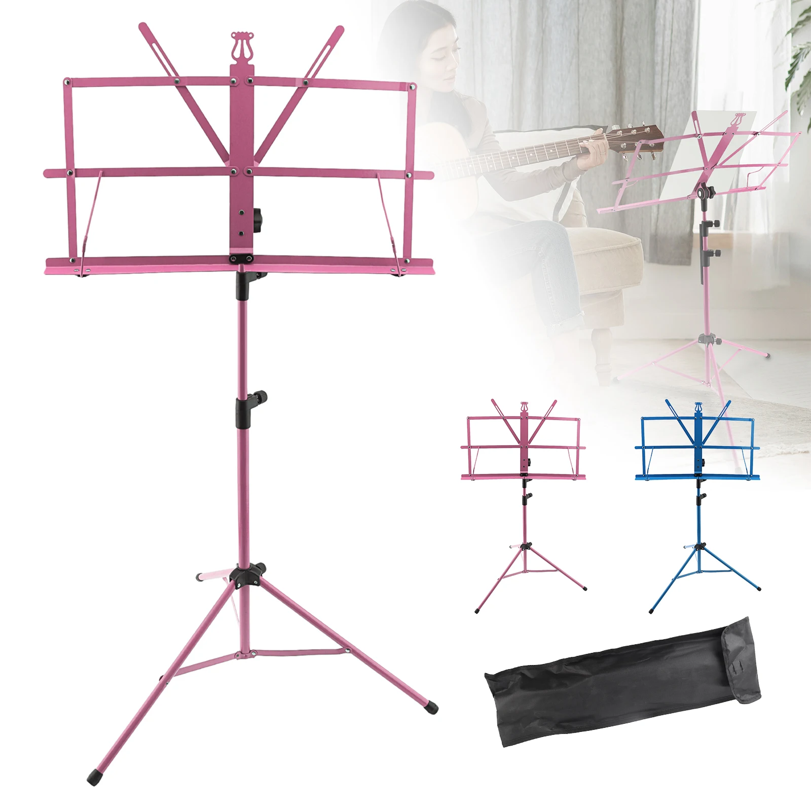 Music Stand Folding - Leggio per leggio leggero pieghevole colorato
