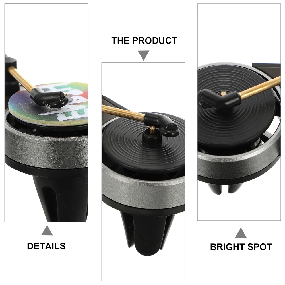 

2 Sets Car Air Fresheners Retro Record Player Shape Aromatherapy Diffusers Safe Comfortable Atmosphere Simple Installation