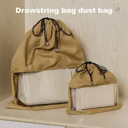 Cotton Dust Bags For Handbags Dustproof Drawstring Bags Dust Bags Soft Drawstring Storage Pouch Elegant Dust Cover For Daily Use