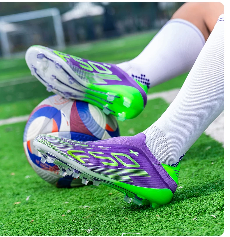 Neue Fußballschuhe für Herren, rutschfeste Fußballschuhe für den Innenbereich, professionelle Turf-Futsal-Schuhe für Rasen, ultraleicht, sportlich, bequem, für Erwachsene – Detail 18