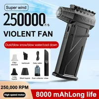 Air Blower 250000RPM X3Pro Turbo Jet Blower Powerful Brushless Motor Turbo Fan Wind Speed 52m/s 8000mAh Souffleur Air Puissant