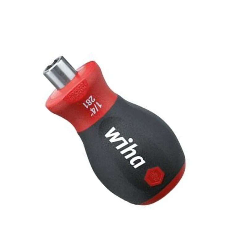 Wiha 29463 Magnetic Screwdriver with Bit Holder  Stubby 1/4\