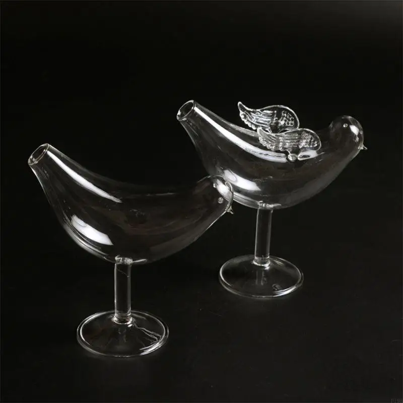 F19B Multipurpose Bird Glass Clear Wine Glasses Delicate and Creative Look Durable Goblet Tools Crystal Drinking Cup Drin