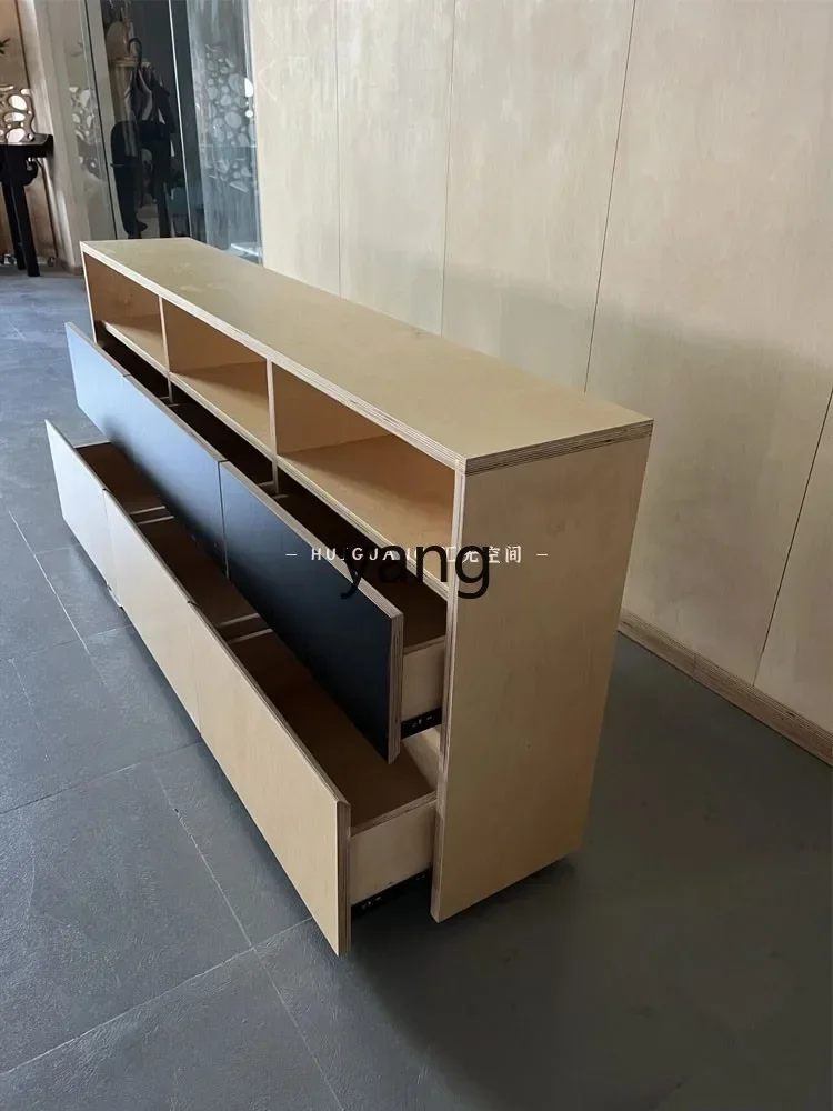Lmm Nordic style dining side cabinet wall storage chest small apartment with drawers storage cabinet