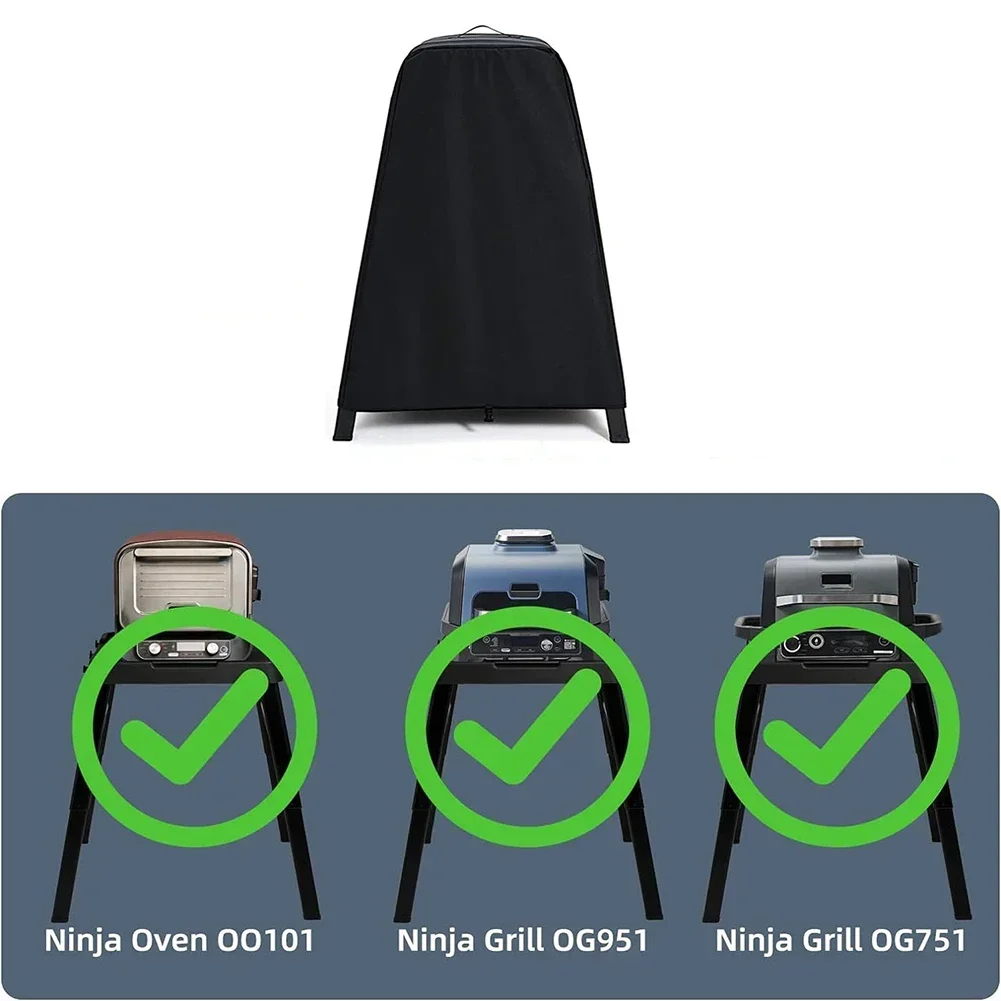 

Round BBQ Grill Cover 210D Fabric 89*69*115cm For Protecting Round BBQ Grills From Rain And Dust Gray, Black, White, Brown