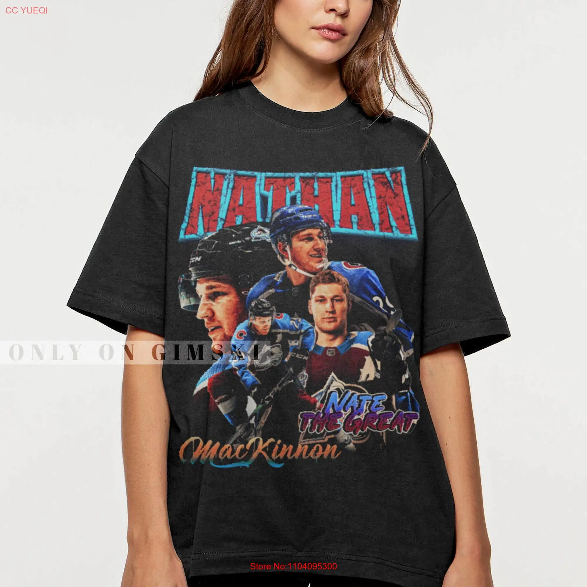 Nathan MacKinnon T Shirt Vintage Bootleg Retro SweaT For Women and Man GSK88 long or short sleeves