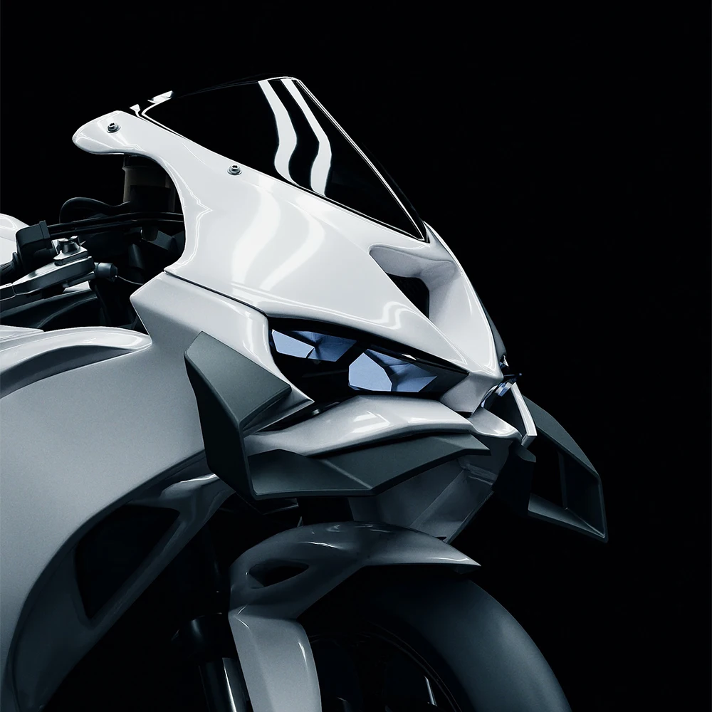 

For ZX6R Naked Frontal Downforce Spoiler GP Wing Lower Lip For Kawasaki ZX-6R 2024-2027 Front spoiler
