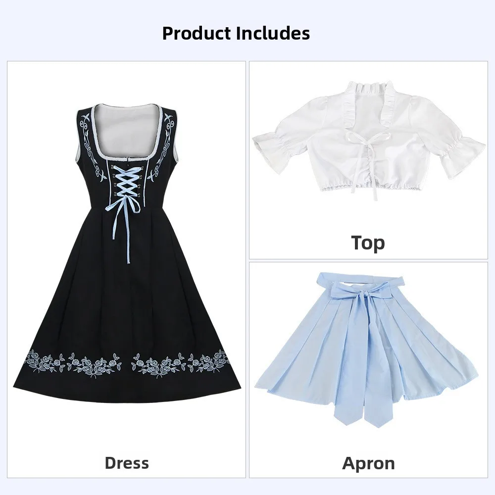 Rollenspiel Cosplay Dr. Beer Festival Gesticktes Halloween-Kostüm Damen Dr. Karnevals-Thema Faionable Traditional Chin...