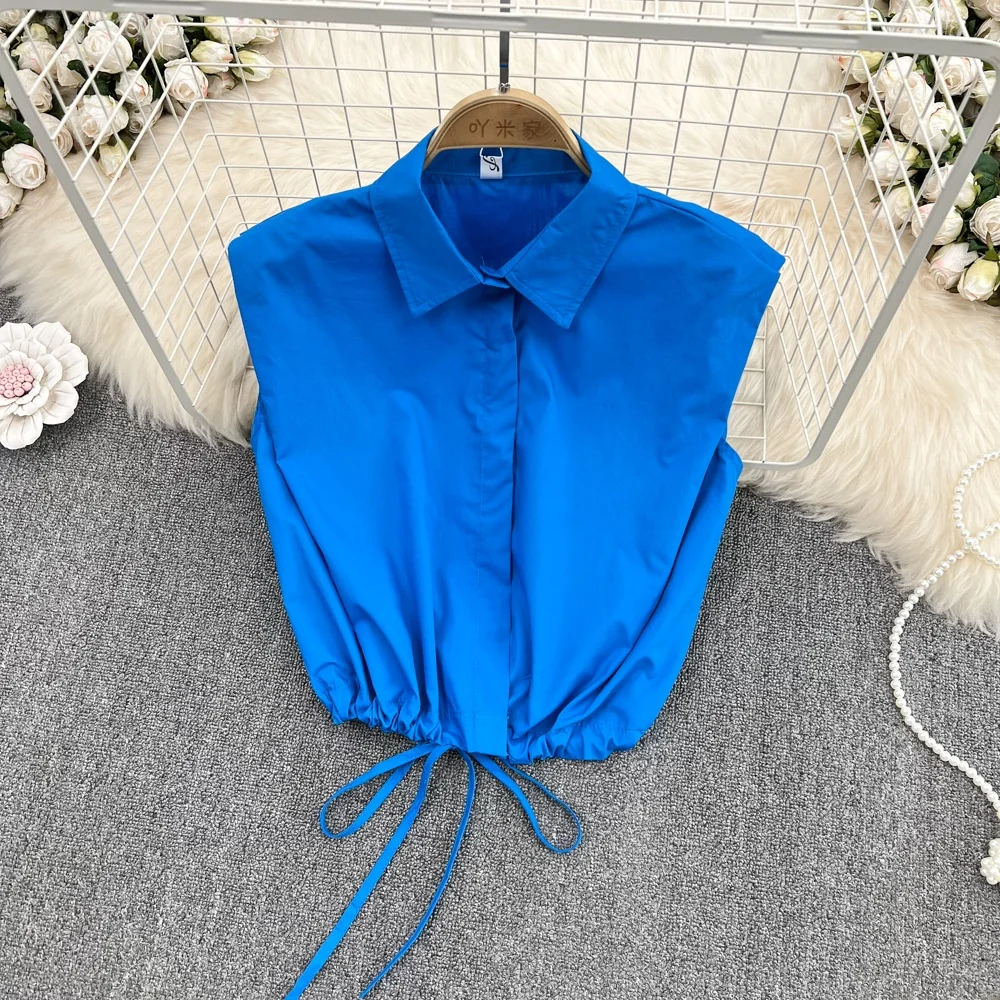 

Ретро-корейский женский топ с коротким рукавом и завязками, укороченный, облегающий, модный, для молодых женщин